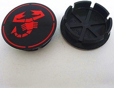 4 Pezzi Auto Tappi Coprimozzo per Abarth 50Mm, Centro Ruota ​Tappi Coprimozzi An