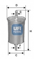 Ufi Kraftstofffilter 31.848.00 Filtereinsatz FüR Viano Mercedes Sprinter Vito