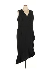Xscape Women Black Cocktail Dress 20 Plus