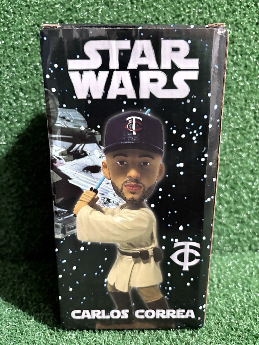 2005 WORLD STAR CALENDAR サッカー 記念グッズ Carlos Correa 7” Jedi Bobblehead SGA Theme Minnesota Twins Star