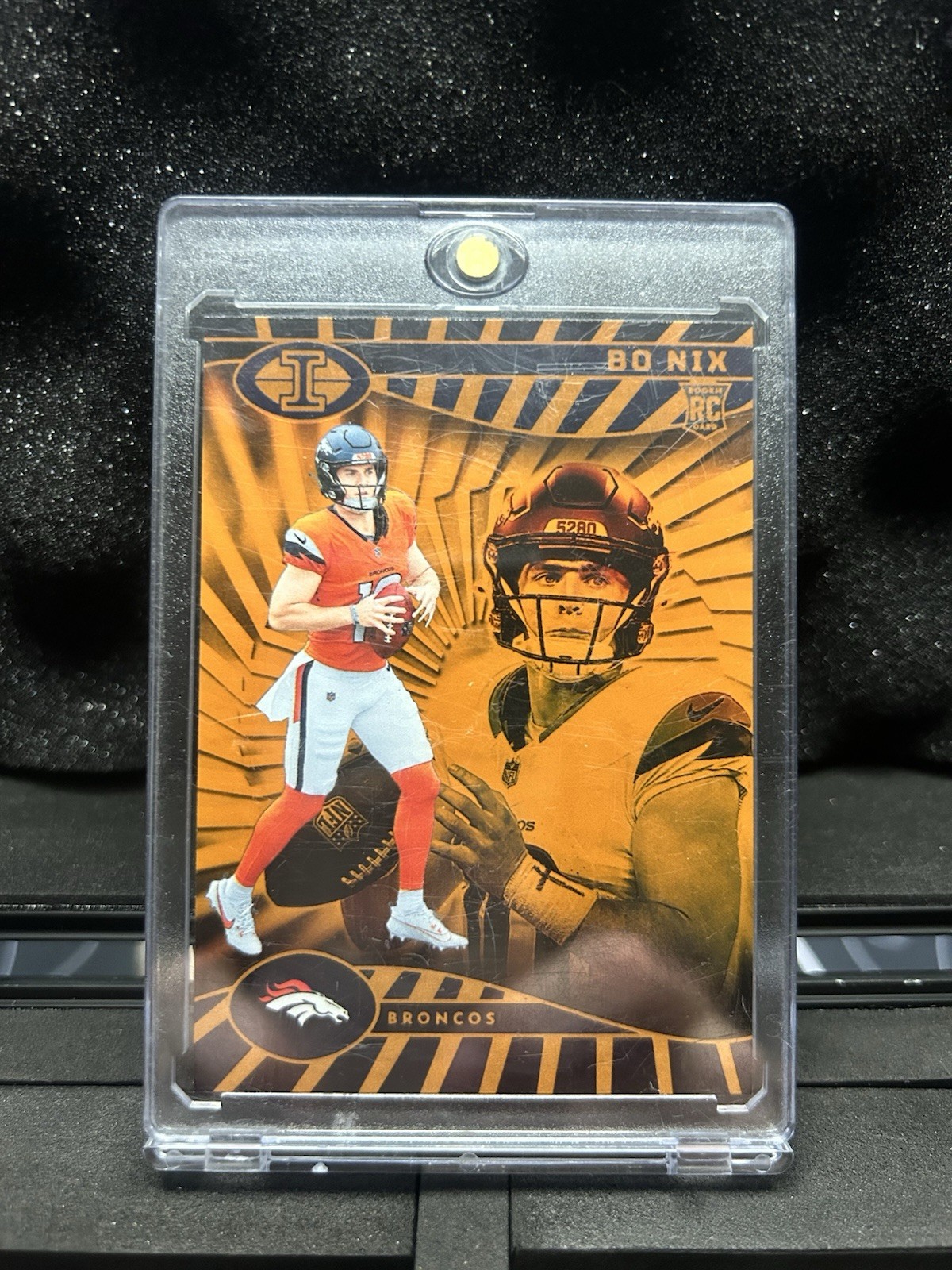 2024 Panini Illusions - Bo Nix #22 Trophy Collection Orange (RC)