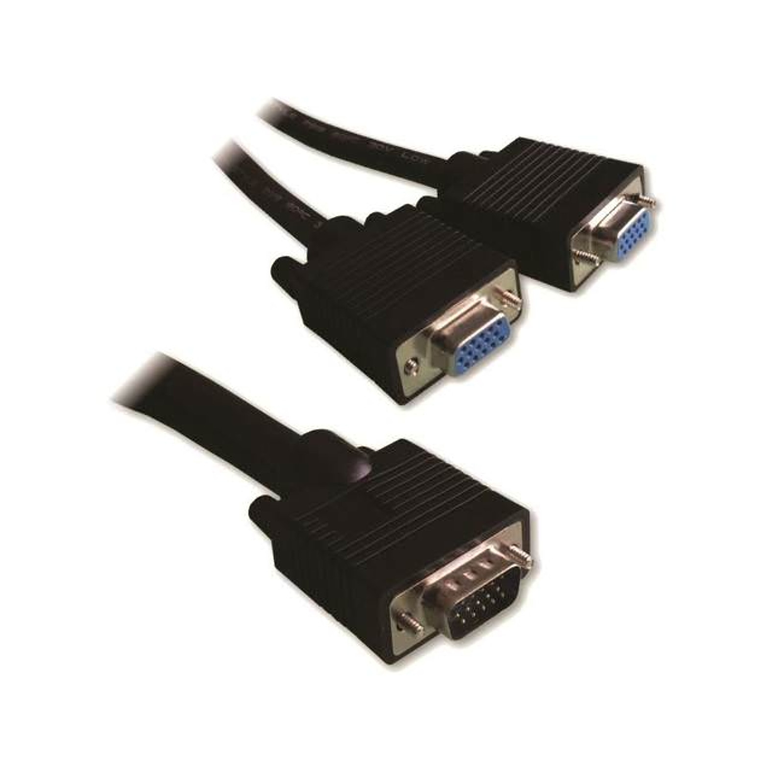 SVGA 1x M to 2x F Splitter Cable - 20cm