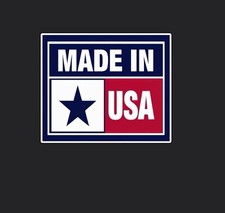 New 3โ Wide Made In The USA Vinyl Decal Sticker