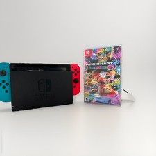 Nintendo Switch Console w/ Dock, Neon Red & Blue Joy-Con, Mario Kart 8 Deluxe
