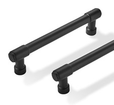 10 PCS Matte Black Cabinet Pulls 31/2 Inch Hole Centers Drawer Handles