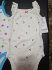 Girls Sz 3-6m Lot Of 2 Sleeveless One Piece Outfits,  1 new — photo 2
