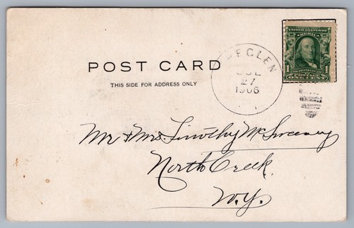 Postal colgante a escala de bebé DWIG artista firmada UDB M7 - Imagen 2 de 3