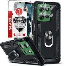 Moto G Power 5G 2025 Case with Glass Screen Protector and Camera Lens Protector