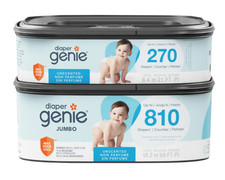 Diaper Genie Square Refill, 2 Multi-size Packs, 1080-count
