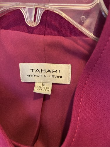 Tahari Arthur S. Levine Kleid & Sakko Gr. 16 himbeer dunkelrosa Anzug - Bild 21 von 24