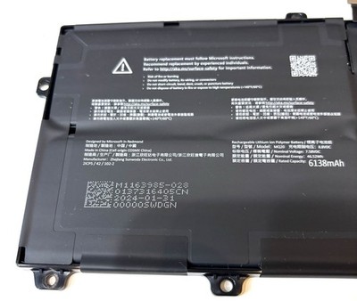 Microsoft Surface Pro 11th Gen Battery 2076 MQ50 30V-00001 6791