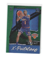 2020-21 Donruss Basketball Great X-Pectations Insert Green Flood #8 Obi Toppin