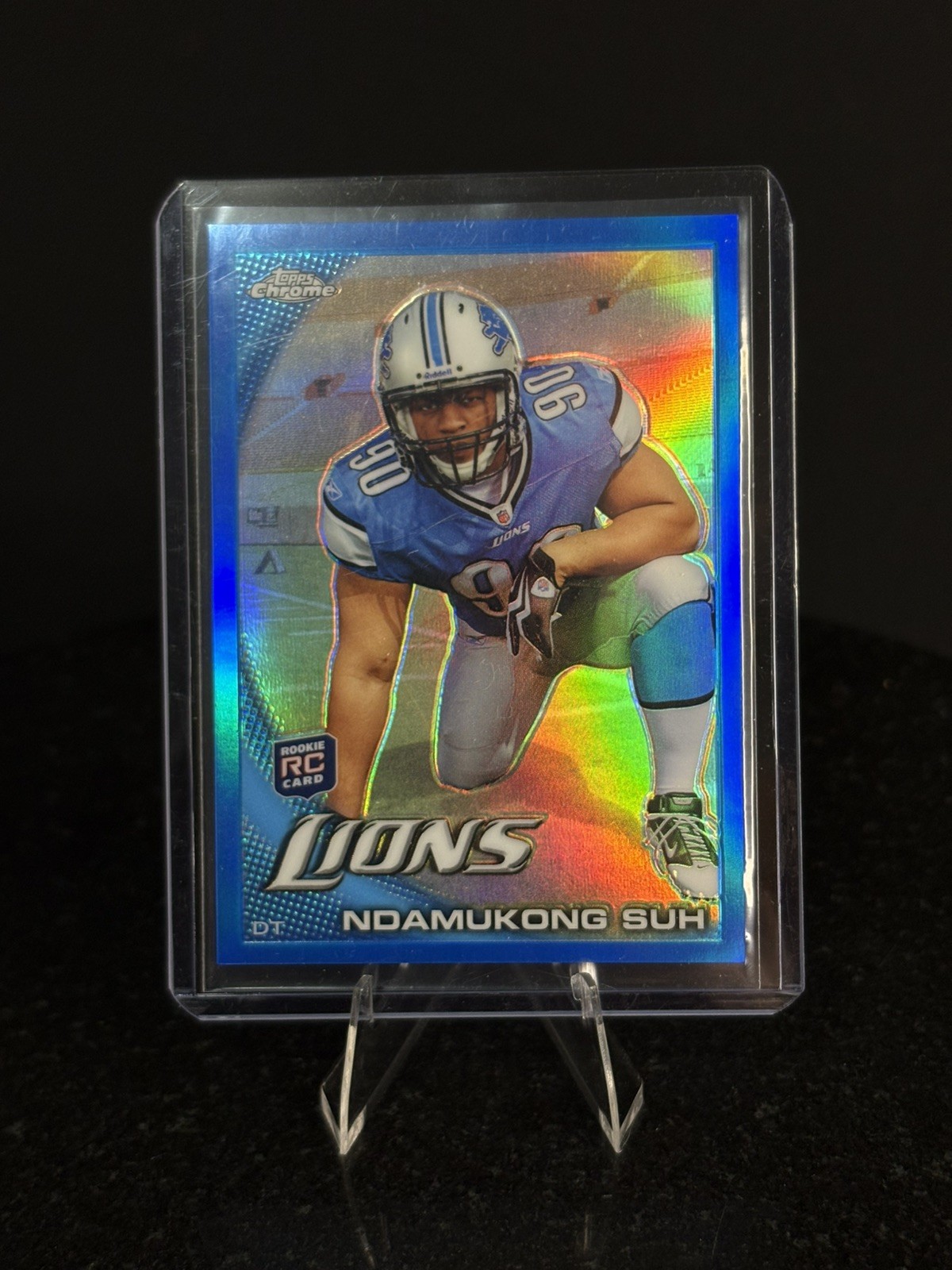 Ndamukong Suh 2010 Topps Chrome Blue Refractor RC #C160 Rookie- /199