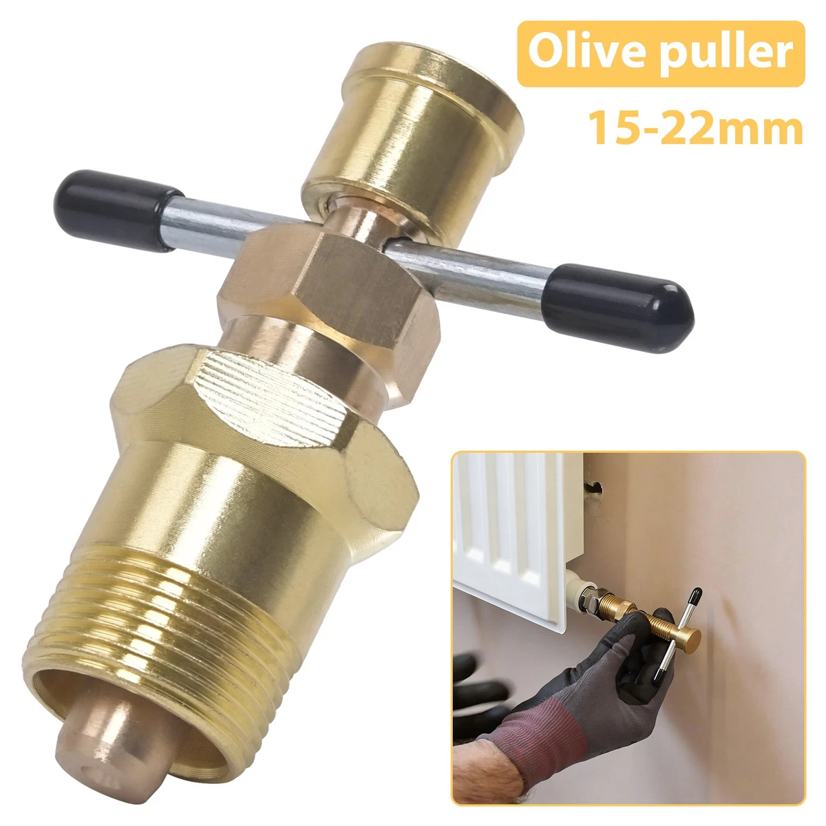 Olijftrekker Remover Tool voor 1/2 en 3/4 messing compressie