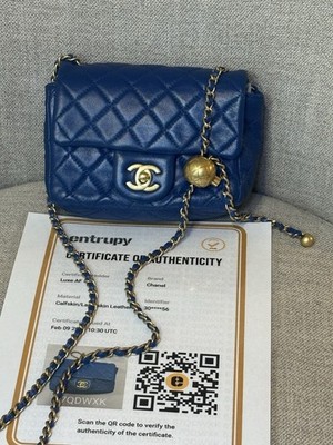 Chanel Pearl Crush Square Flap Bag Quilted Lambskin Mini | eBay