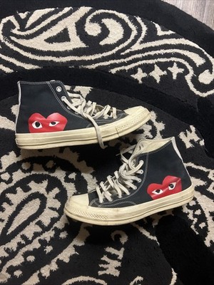 Converse x Play Commes des Garçons Chuck 70 Men's Sneakers Black/Red