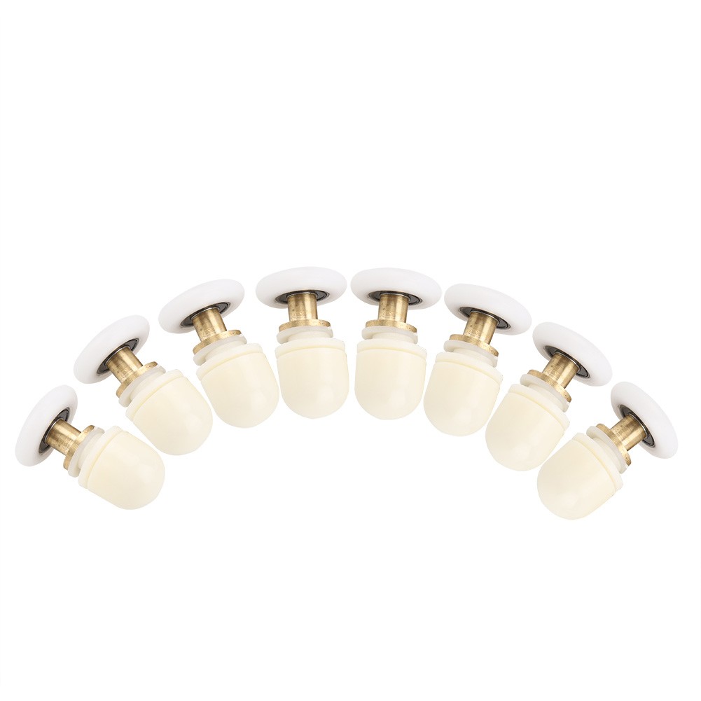 8pcs Shower Door Rollers Rust Resistant Smooth Sliding Hardware