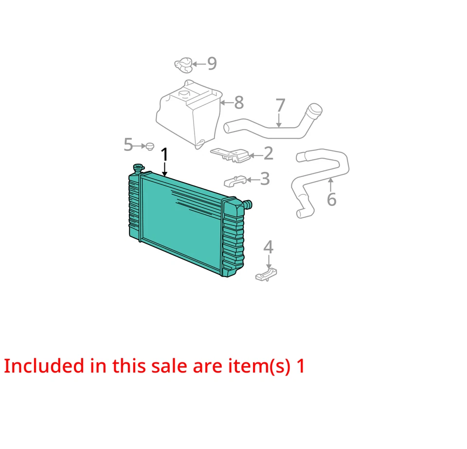 SE ADAPTA AL RADIADOR CHEVROLET GMC C3500 K3500 1994-1995 52491627 - NUEVO FABRICANTE DE EQUIPOS ORIGINALES 52491627 Foto 2 de 3