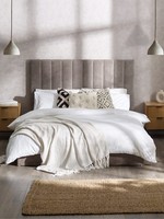 Eloise 90cm Single Grey Chenille Bed