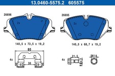 Bremsbelagsatz Scheibenbremse ATE 13.0460-5575.2 für BMW 5er G60 G90 G68 520 523