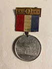 VINTAGE 1889 GAR ANNUAL ENCAMPMENT RIBBON & MEDAL PETOSKEY, MICH. NATIONAL GUARD
