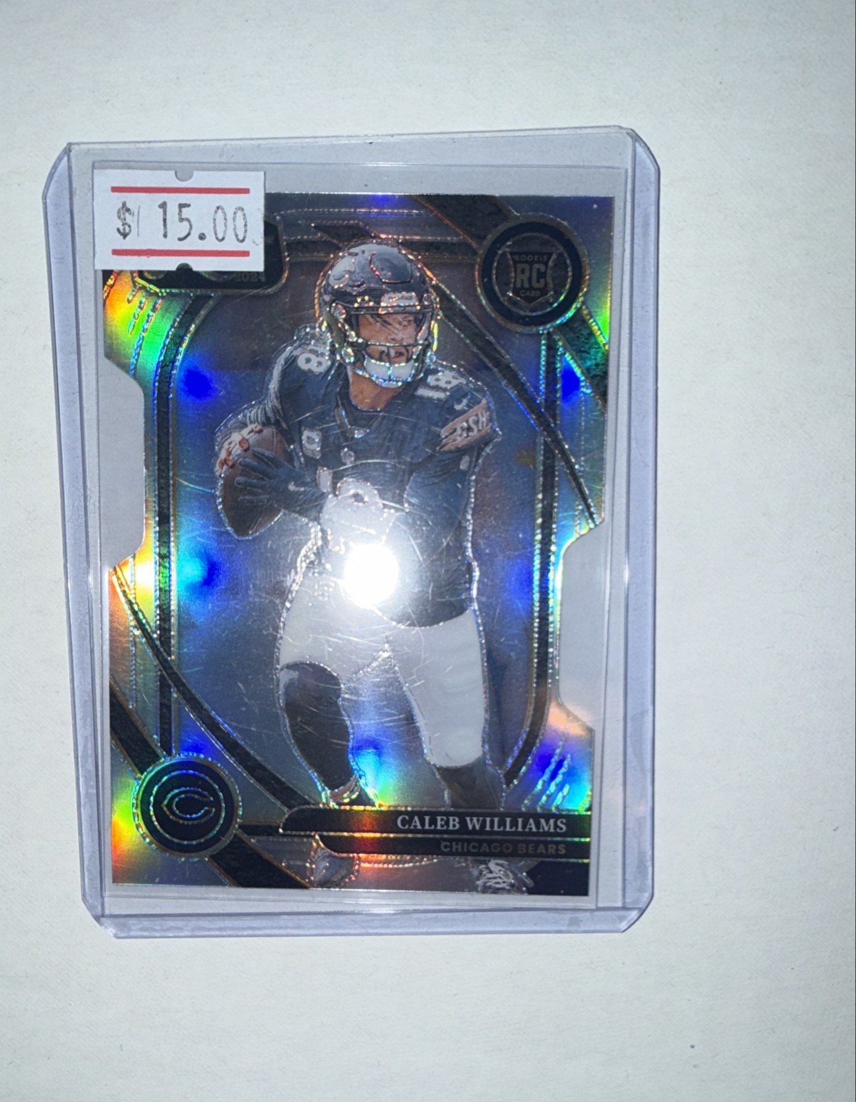 2024 Panini Select - Club Level Caleb Williams #216 Silver Prizm Die-Cut (RC)