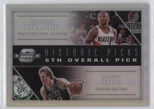 2019 Panini Contenders Optic Historic Picks Damian Lillard Larry Bird #6 HOF 8mm