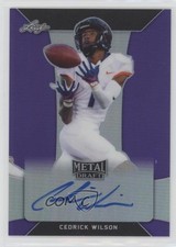 2018 Leaf Metal Draft Purple 25/25 Cedrick Wilson Jr #BA-CW1 Auto 0cz