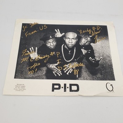 P.I.D Preachers in Disquise Signed Autograph Poster Photo DJ Selecta Barry G