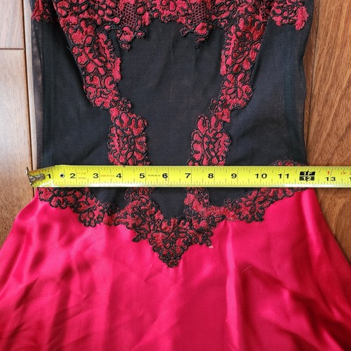 Vintage Victoria's Secret 100 % Seide Made in USA Spitze Abend Braut Nachthemd S - Bild 18 von 19