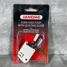 Janome Even Feed Foot With Quilting Guide for Oscillating Hook Models New