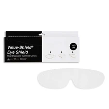 Value Shield Disposable Medical/Dental Eye Shield Clear Single Use 50 Pack