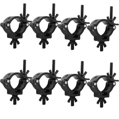 8 x Equinox TC25B Aluminium 25 kg schwarz Halbkupplung 33 mm-38 mm Traversenklemme