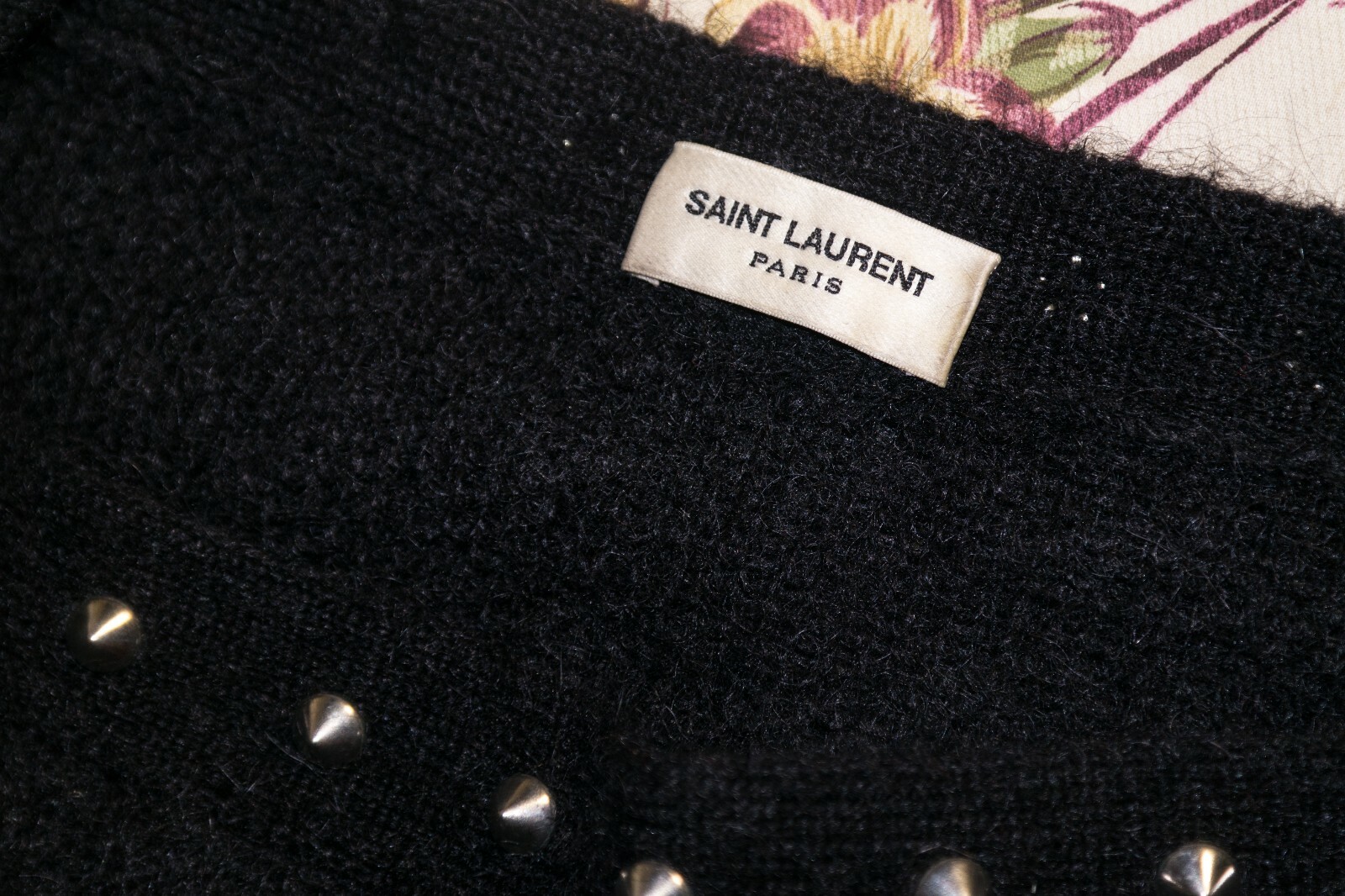 Maglione donna Saint Laurent con borchie taglia L