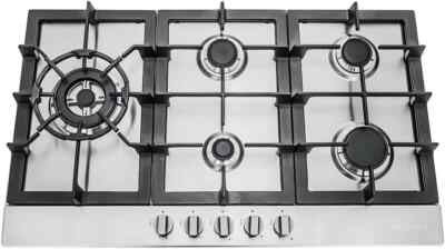 Cosmo 30 in. Gas Cooktop with 5 Burners, Counter-Top Cooker with Cast Iron