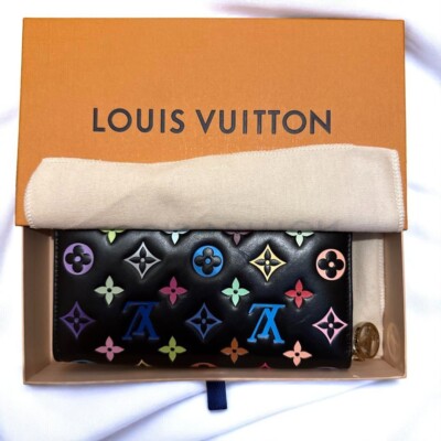 NEU Louis Vuitton x Takashi Murakami Zippy Geldbörse M14096 Monogram Multicolor
