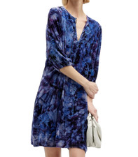 $365 JOHNNY WAS Plus Size 1X AZURE VELVET DRE...