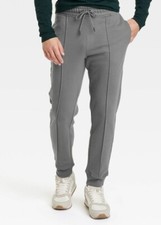 Men's GRAY Slim Tapered Leg KNIT PINTUCK JOGGER Goodfellow  Co S,M,L, XL or XXL