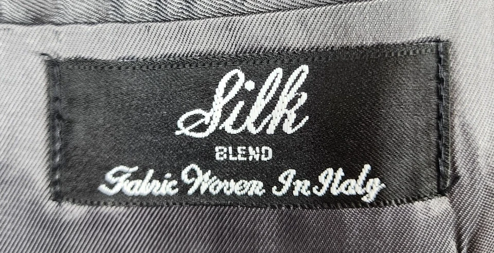 Blazer Abrigo Deportivo Ron Chereskin Para Hombre 48R Gris Cuadros Mezcla Seda Nuevo con Etiquetas Foto 2 de 4