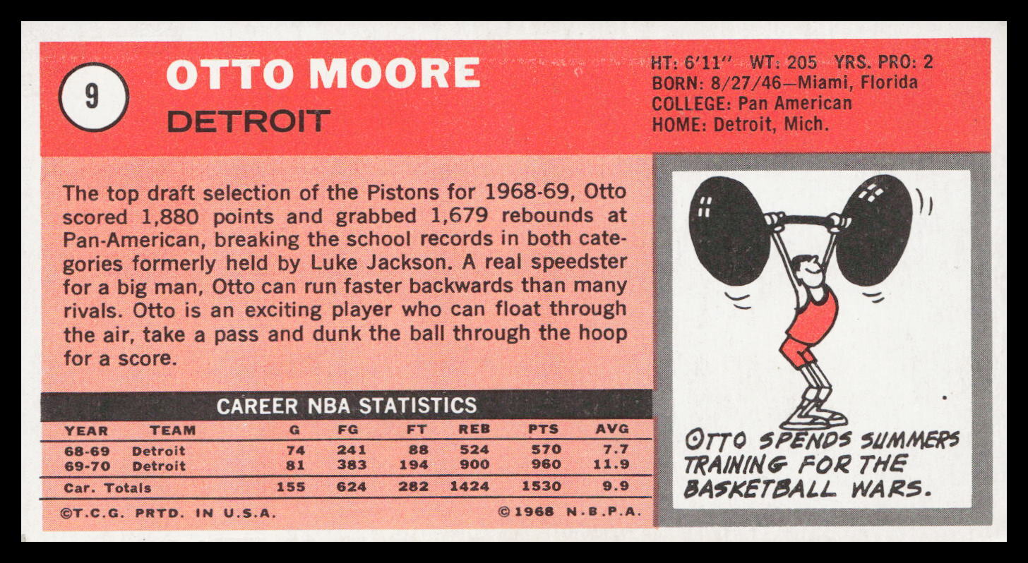1970-71 Topps Otto Moore #9