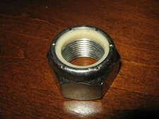 1"-14 Fine Thread Nylon Insert Lock Nut - Unknown Grade or Finish