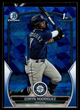 Edryn Rodriguez 2023 Bowman Chrome 1st Sapphire Edition A Card #BCP-185
