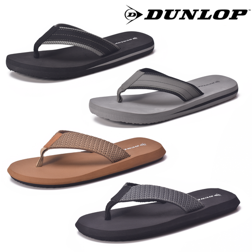 Dunlop Mens Sandals Flip Flops Slip On Holiday Pool Sliders Toe Post