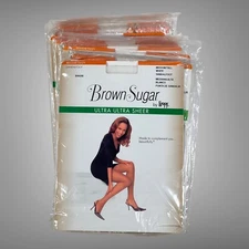 10 Packs Leggs Medium/Tall White Brown Sugar Ultra Sheer Womens Nylons Pantyhose