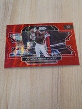 2022 WWE Prizm Red/Ruby Wave #89 Commander Azeez