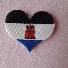 HAMBURGER SV   1 Aufnäher Patches Aufbügler  HERZ