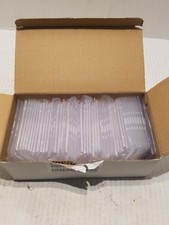 Advantus Frosted Rigid Badge Holders, Clear, Horizontal, 50 Holders AVT76075 