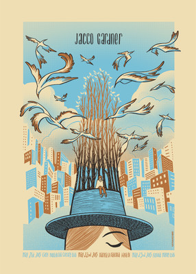 JACCO GARDNER TOUR POSTER LIMITED EDITION SCREEN PRINT BY SABRINA GABRIELLI