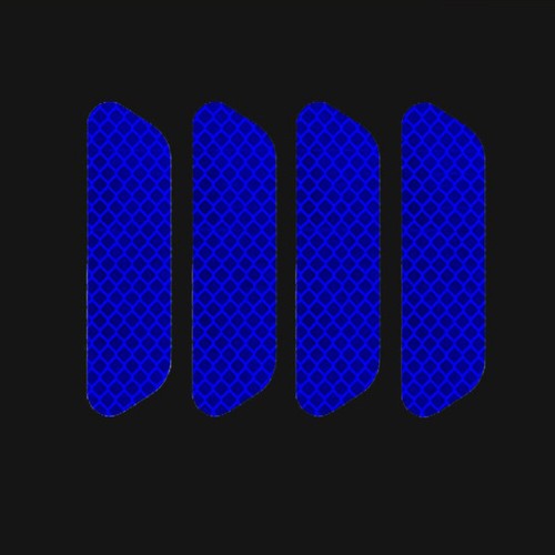 4x Tira Reflectante Azul Manija Puerta Coche Advertencia Seguridad Adhesivo Accesorios - Imagen 3 de 9