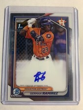 German Ramirez Auto 2024 Bowman Chrome Prospect 1st Auto German Ramirez #CPA-GR